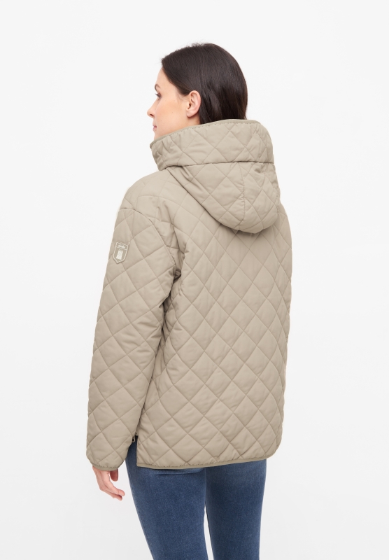 Quiltby Short Übergangsjacke - Cobblestone Beige